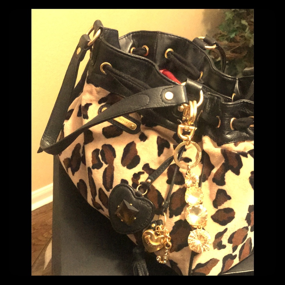 Juicy Couture leopard print purse